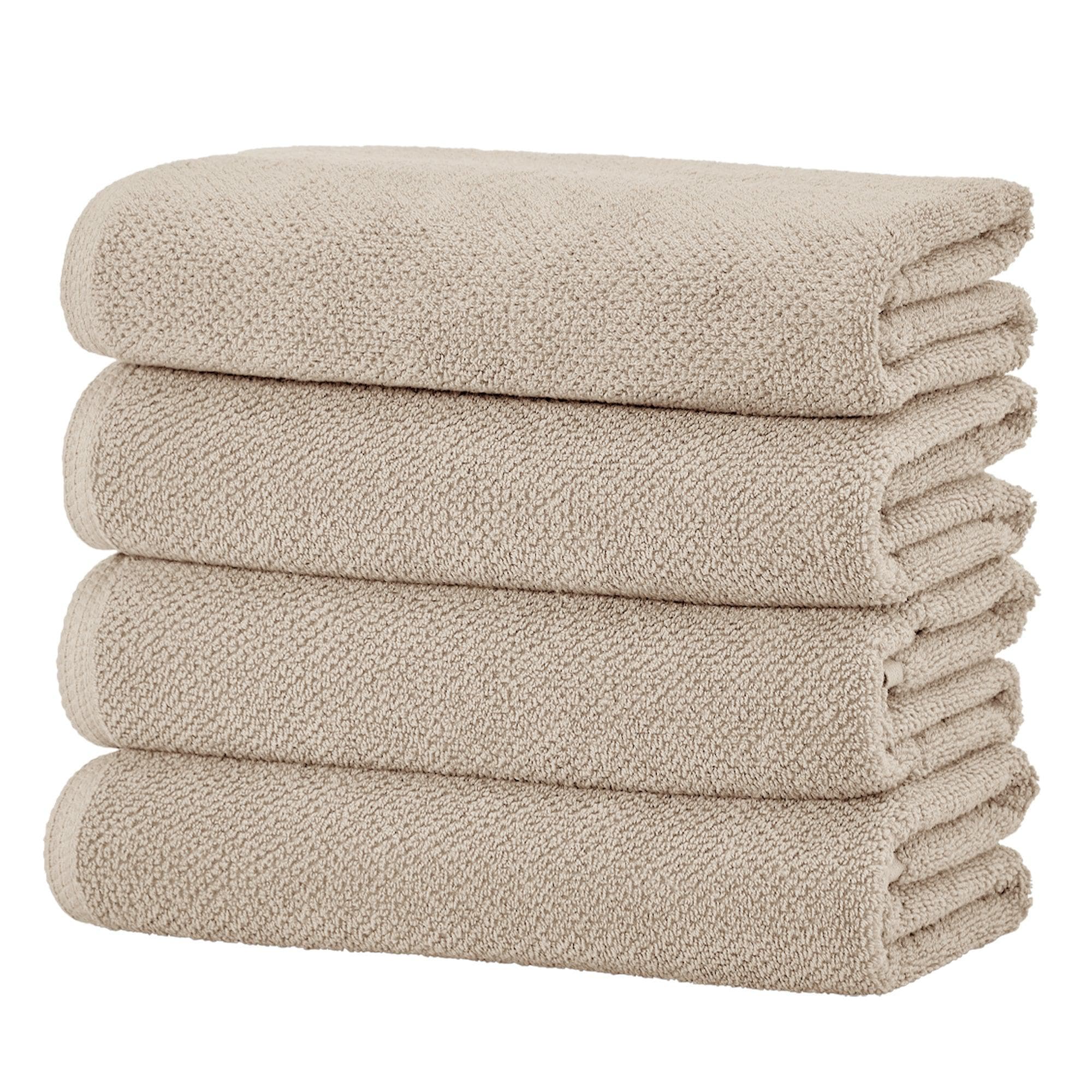 Textured Cotton Bath Towels