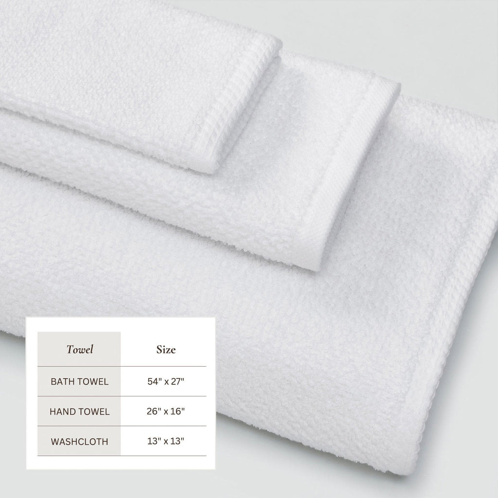 Textured Cotton Bath Towels