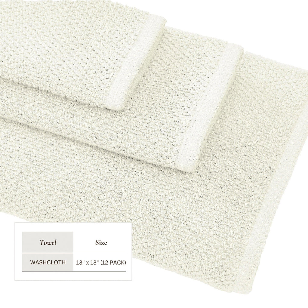Textured Cotton Bath Towels