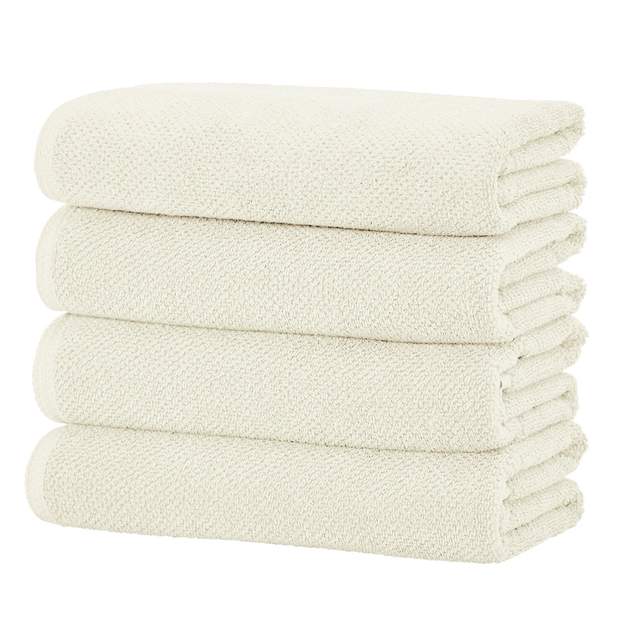 Textured Cotton Bath Towels