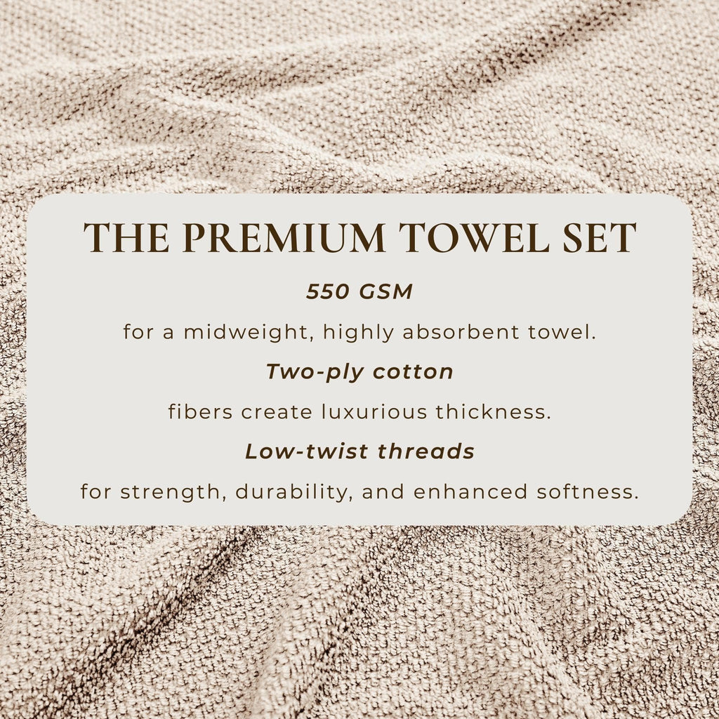 Textured Cotton Bath Towels