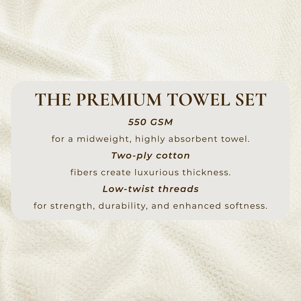 Textured Cotton Bath Towels