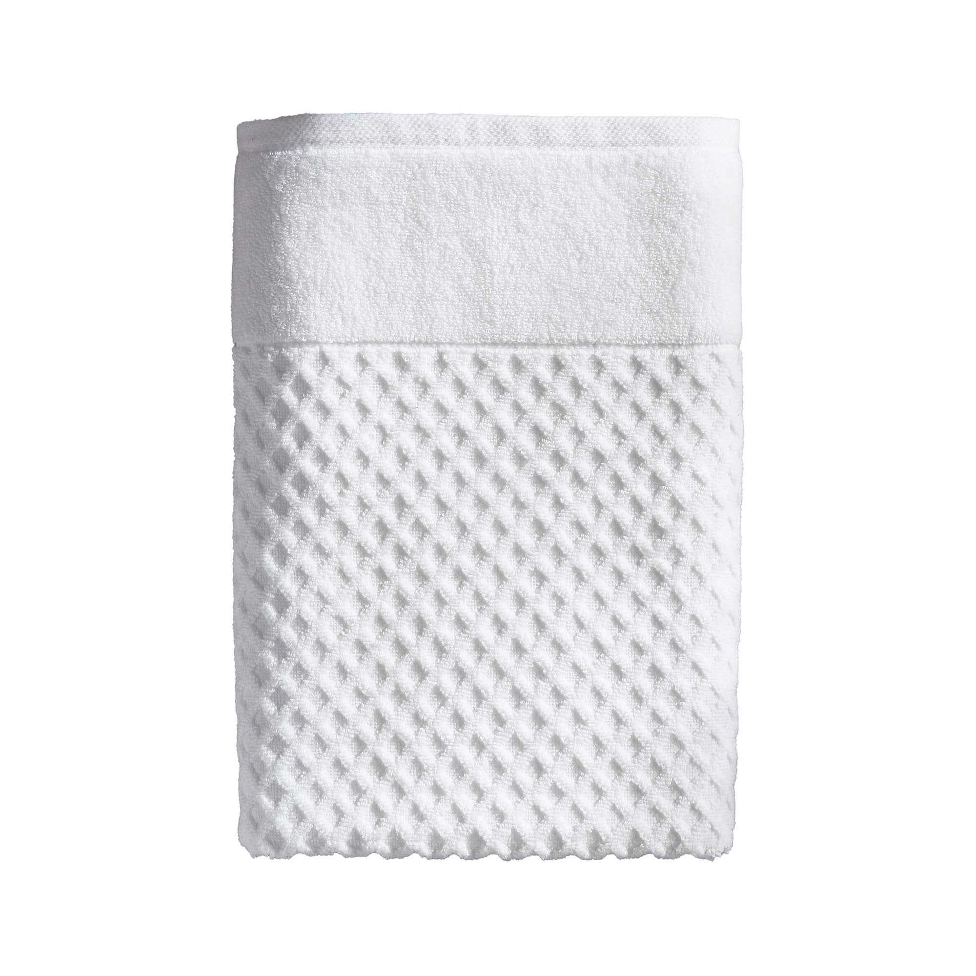 Diamond Waffle Cotton Bath Towels