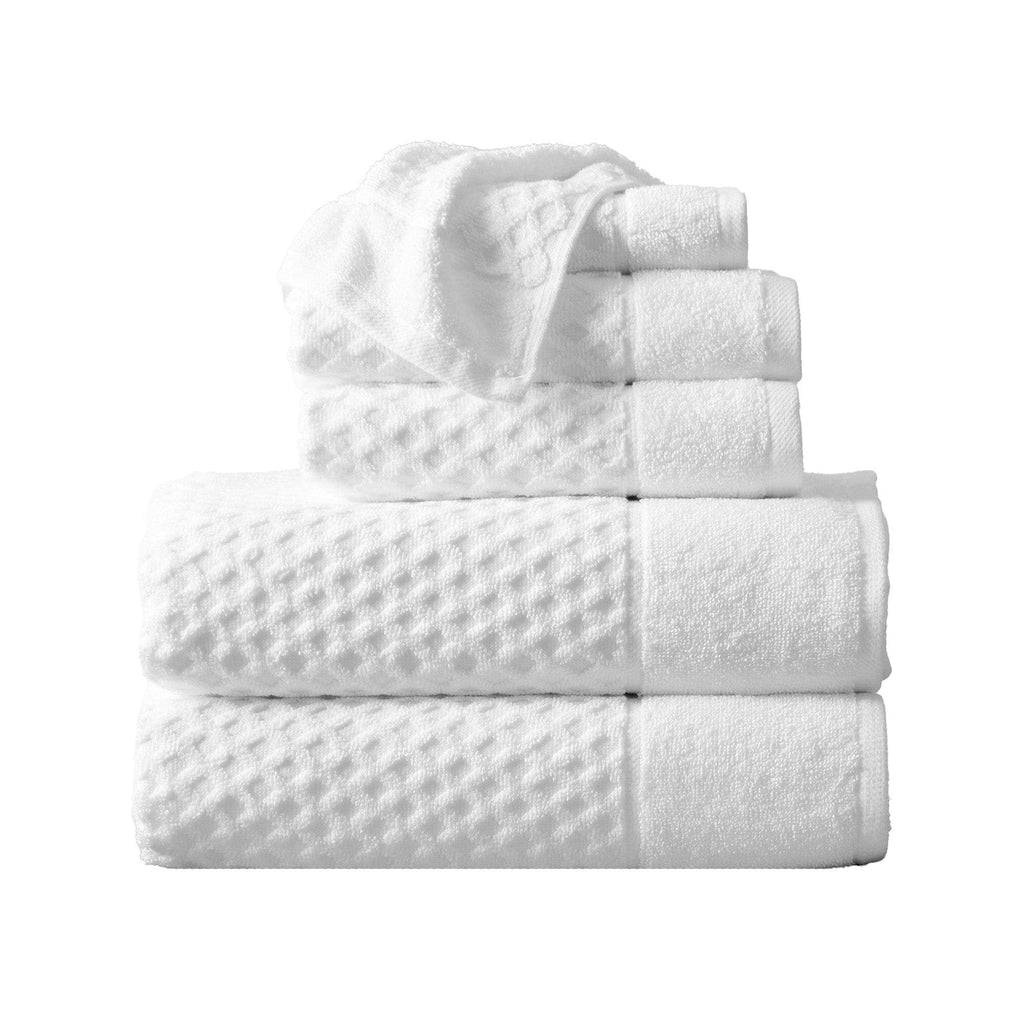 Diamond Waffle Cotton Bath Towels