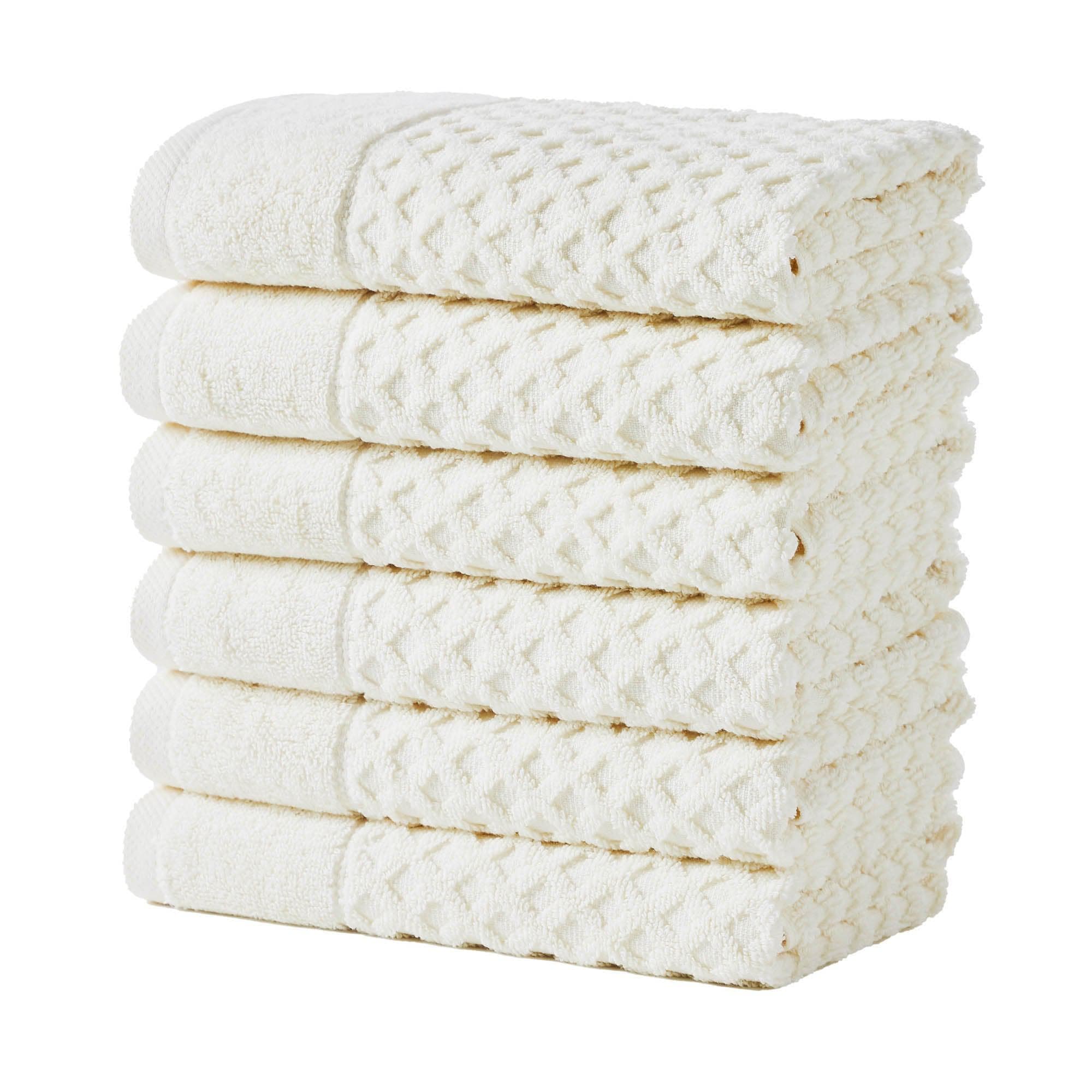 Diamond Waffle Cotton Bath Towels