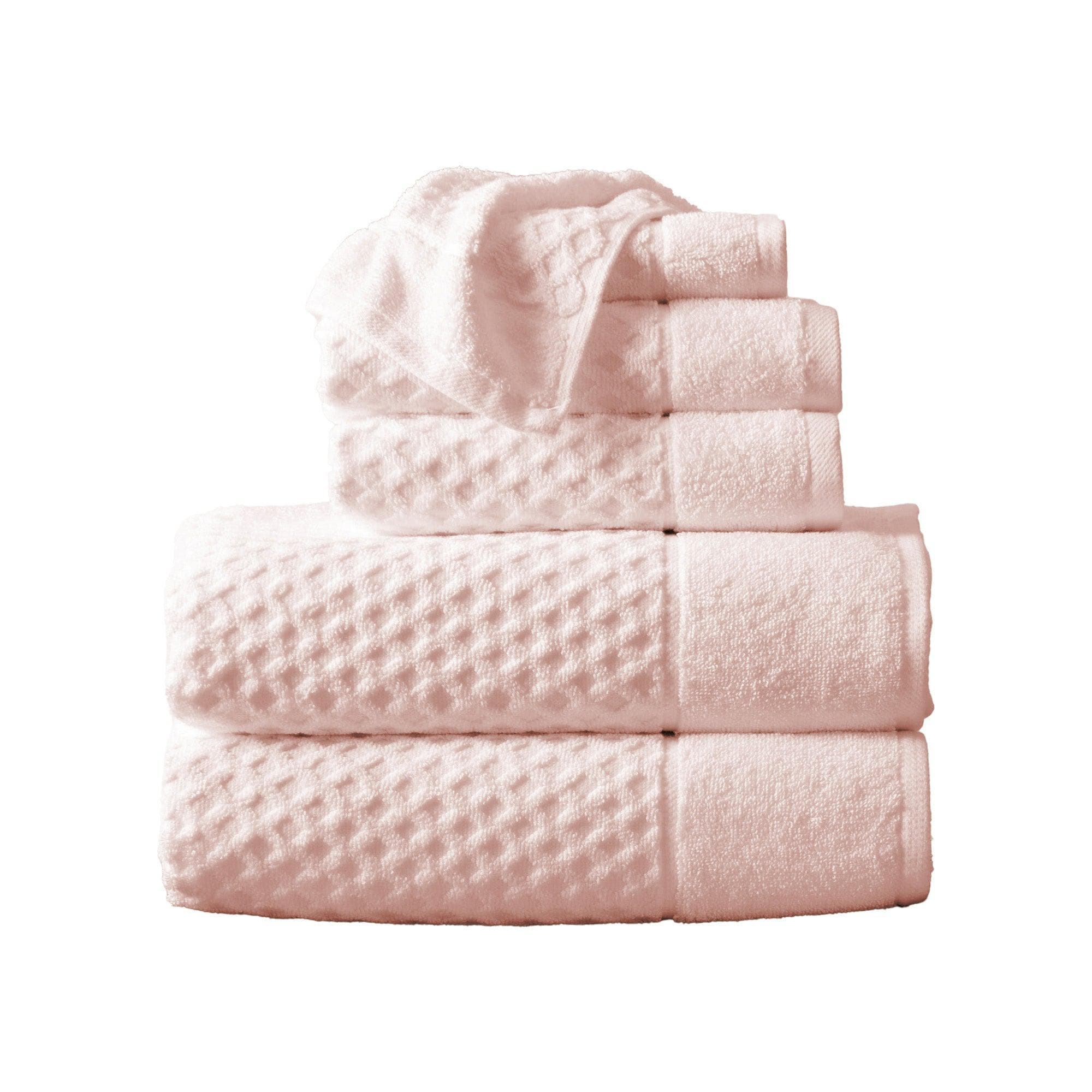 Diamond Waffle Cotton Bath Towels