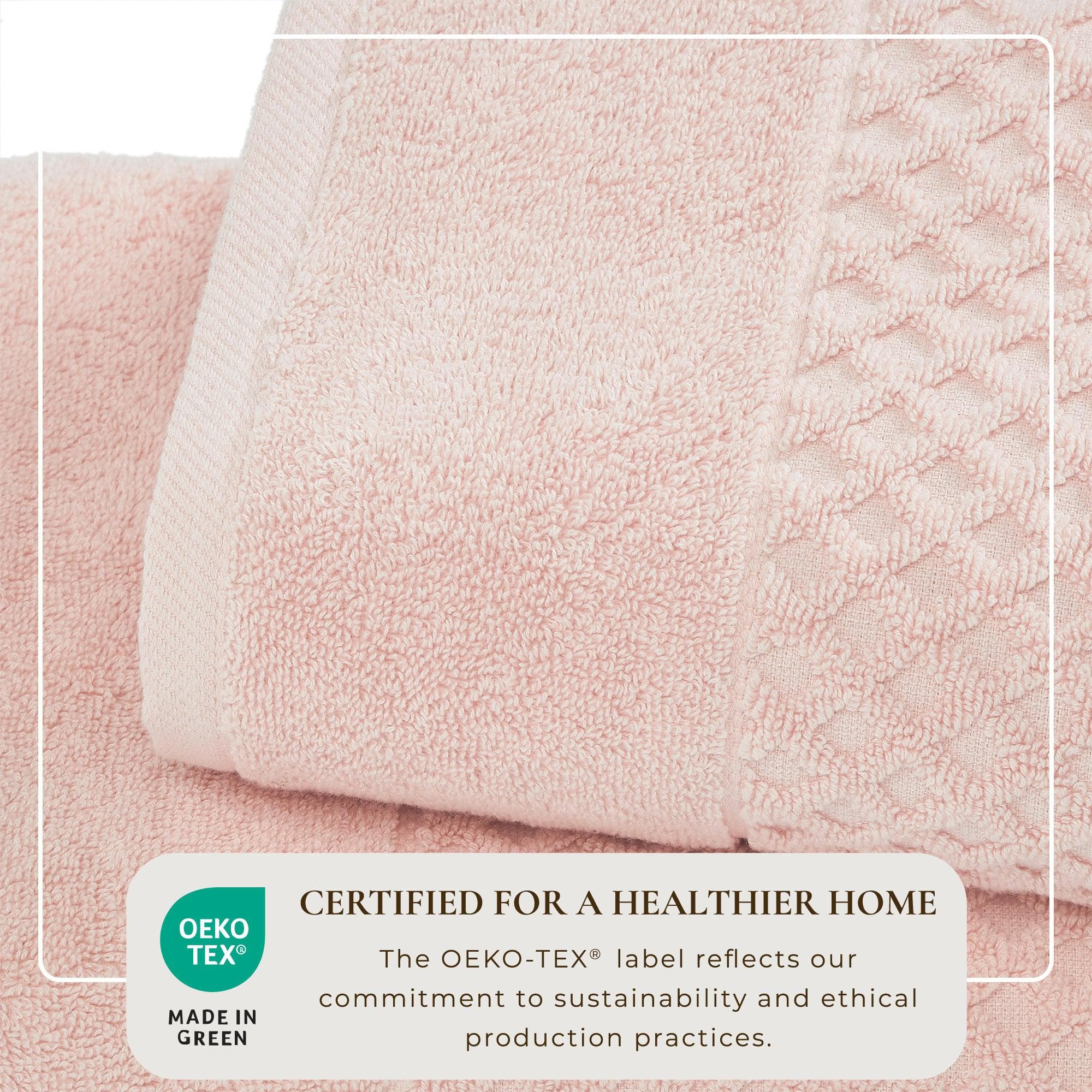 Diamond Waffle Cotton Bath Towels