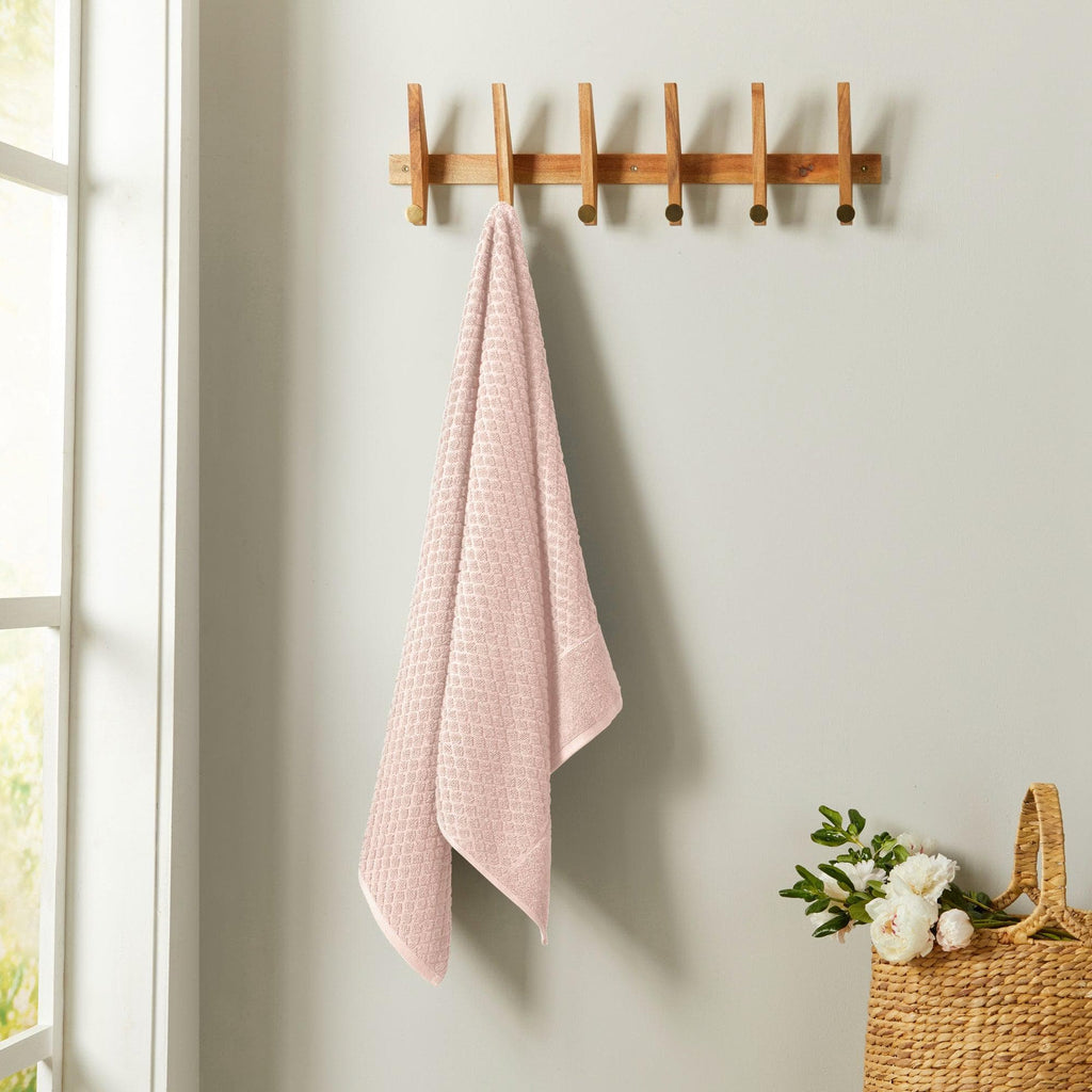 Diamond Waffle Cotton Bath Towels