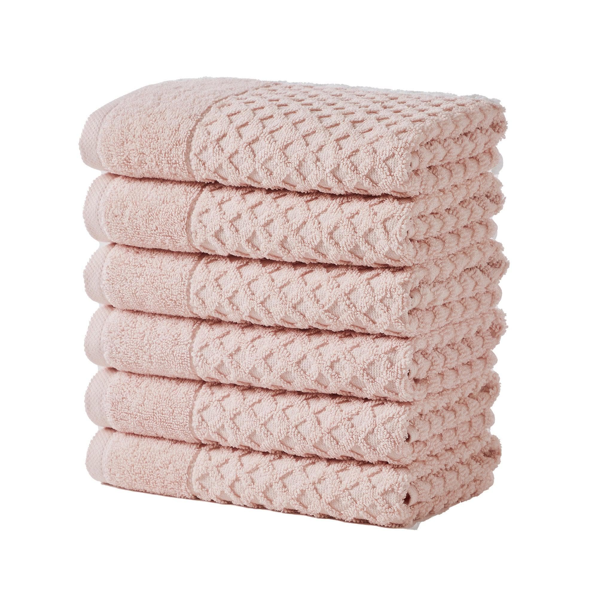 Diamond Waffle Cotton Bath Towels