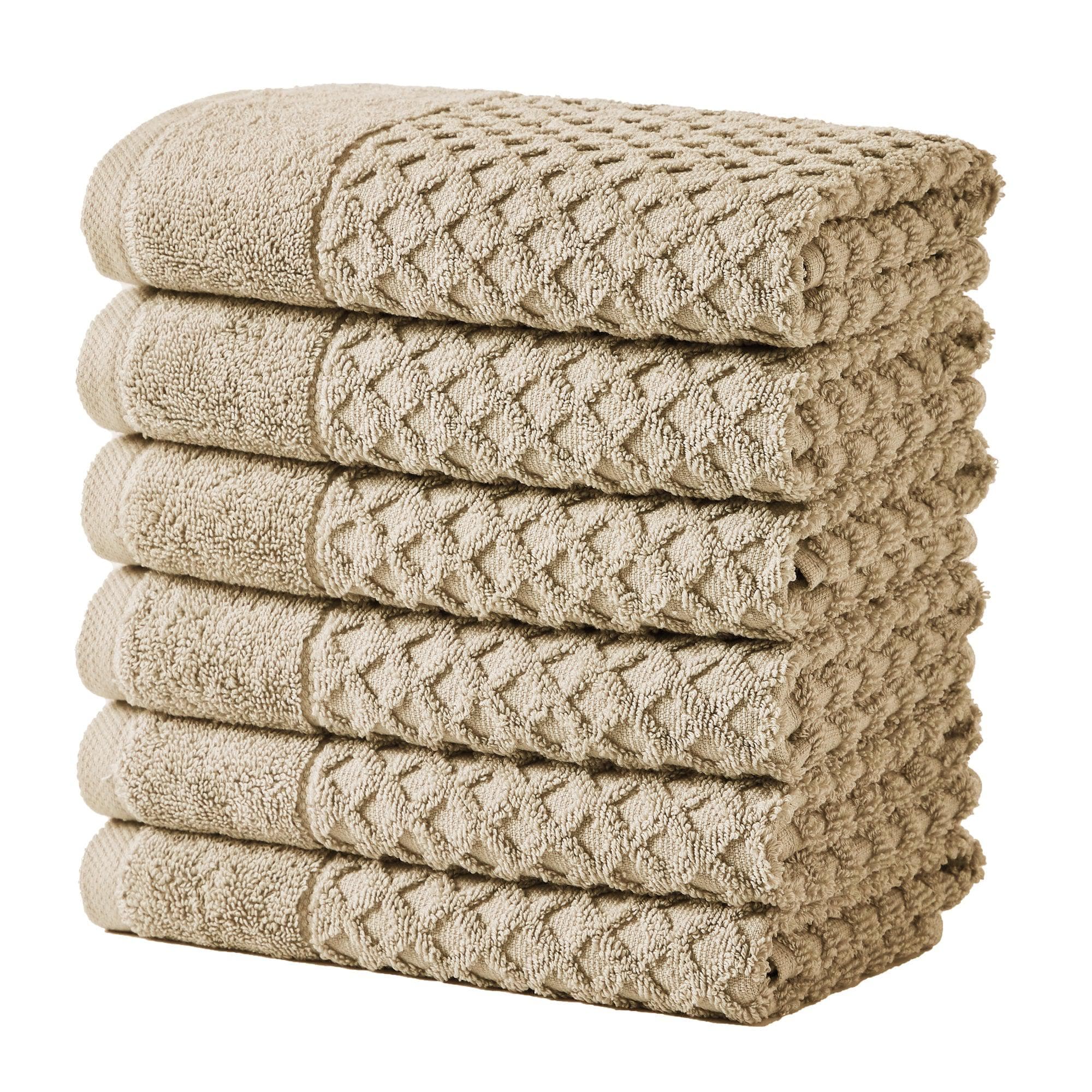 Diamond Waffle Cotton Bath Towels