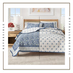 Boho Floral Quilt Set