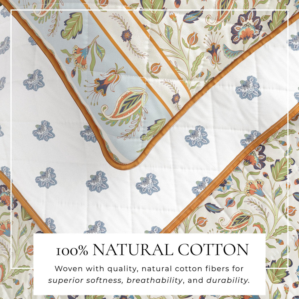 Boho Floral Quilt Set