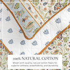 Boho Floral Quilt Set