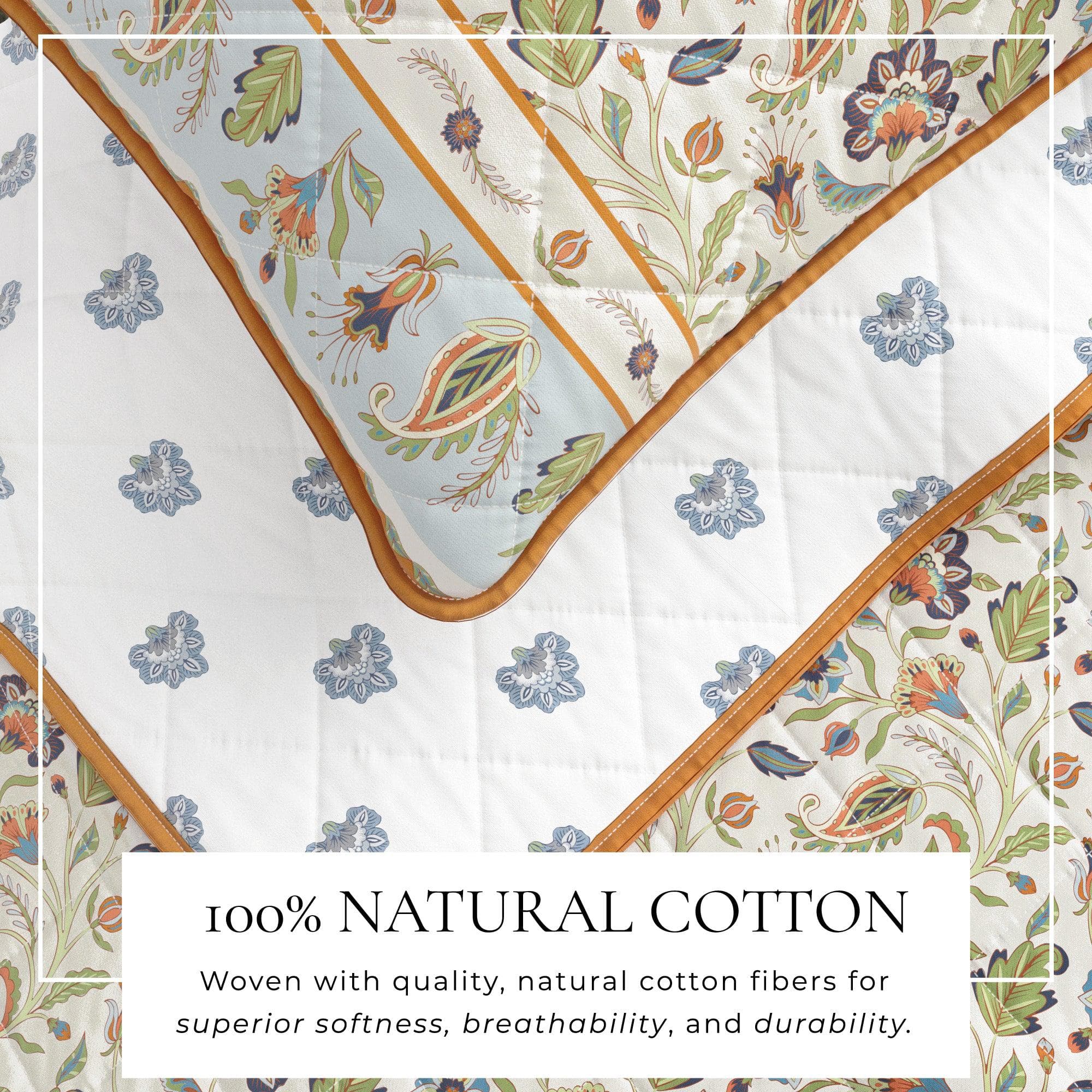 Boho Floral Quilt Set