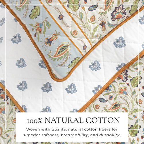 Boho Floral Quilt Set