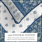 Boho Floral Quilt Set