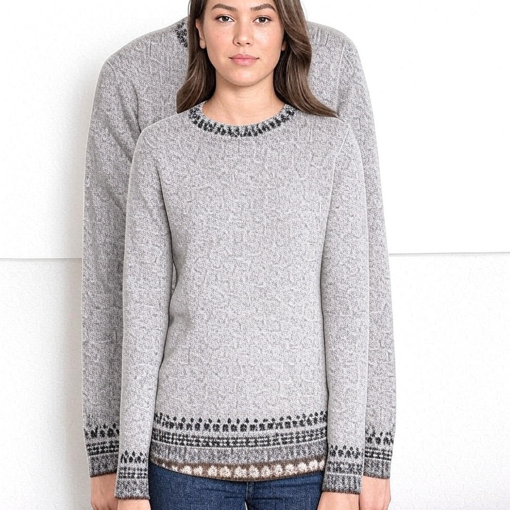 Incan Alpaca Sweater – Silver Grey