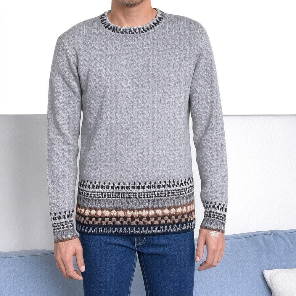 Incan Alpaca Sweater – Silver Grey