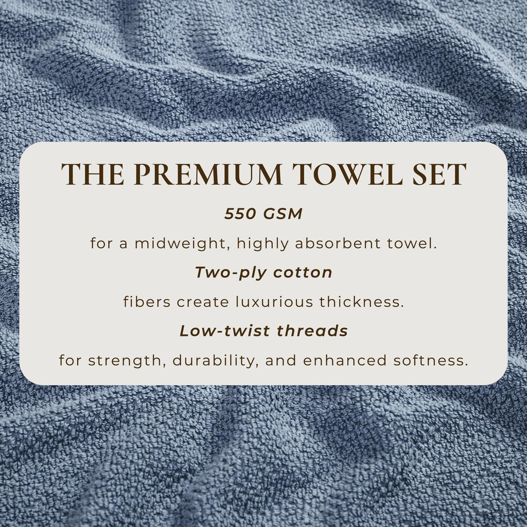 Textured Cotton Bath Towels