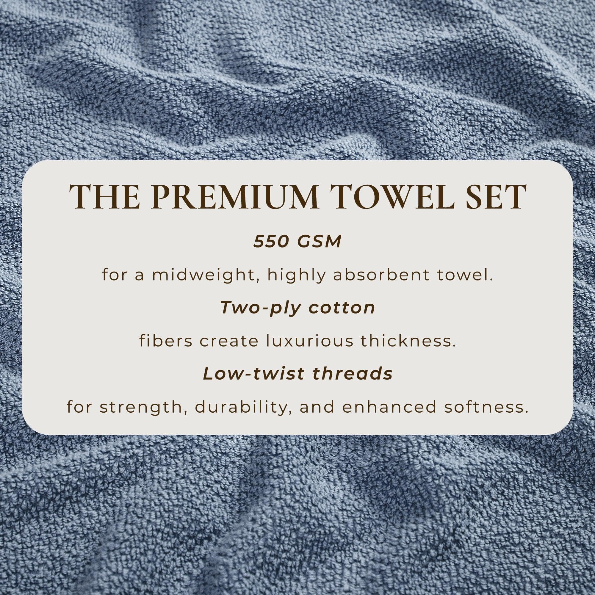 Textured Cotton Bath Towels