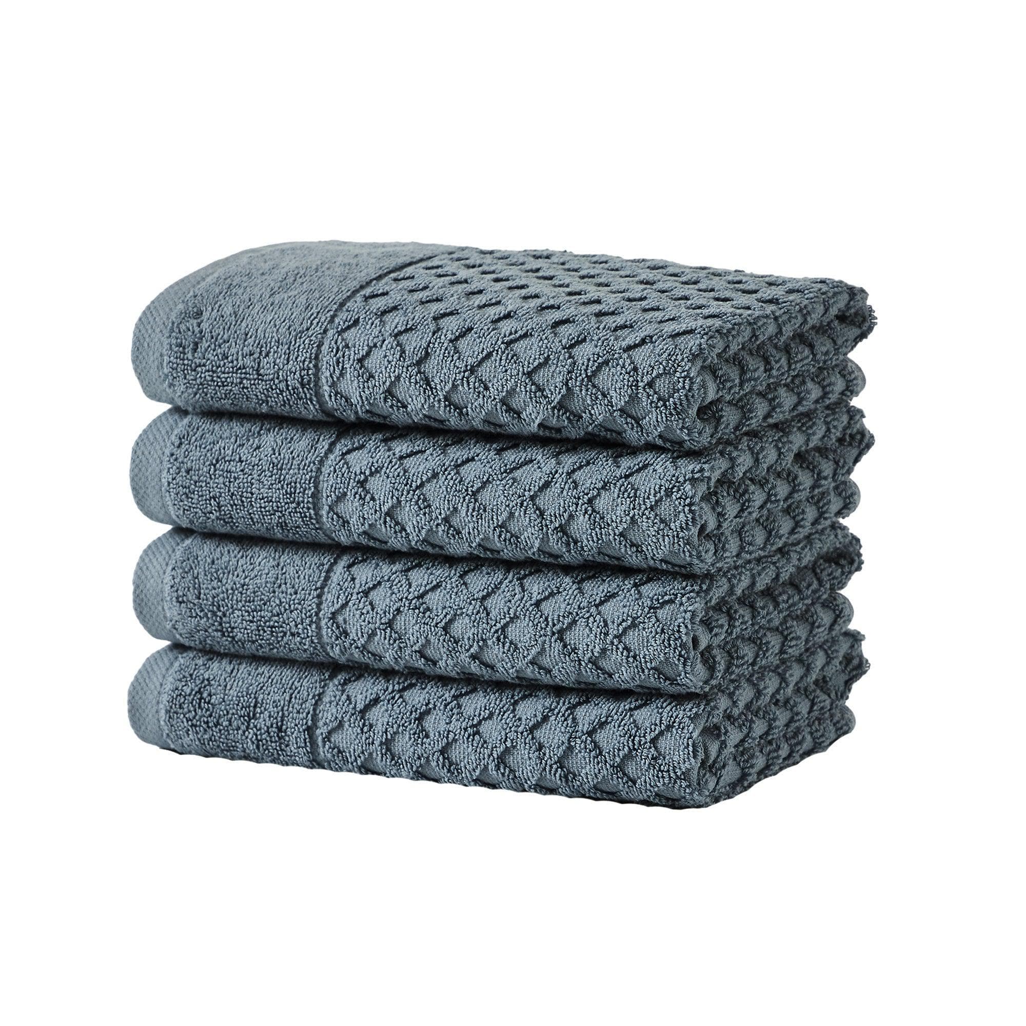 Diamond Waffle Cotton Bath Towels
