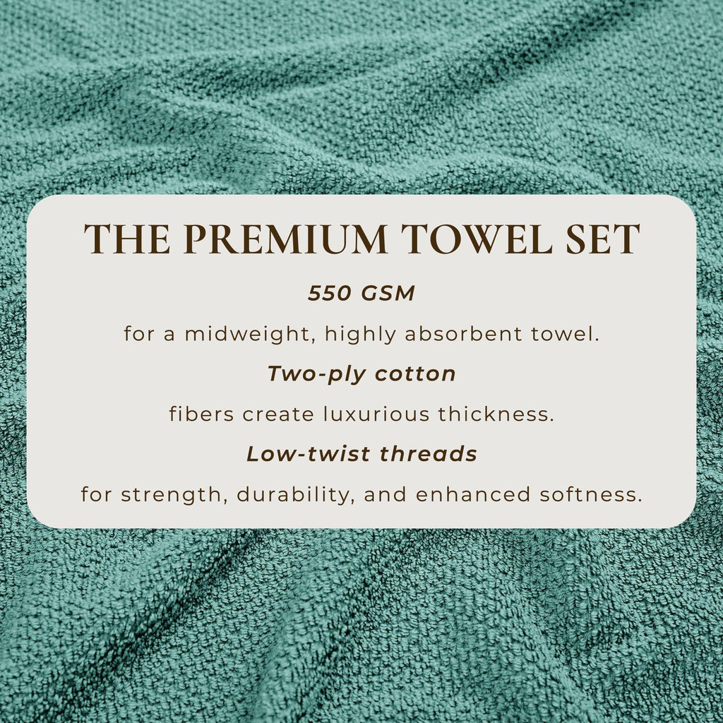 Textured Cotton Bath Towels