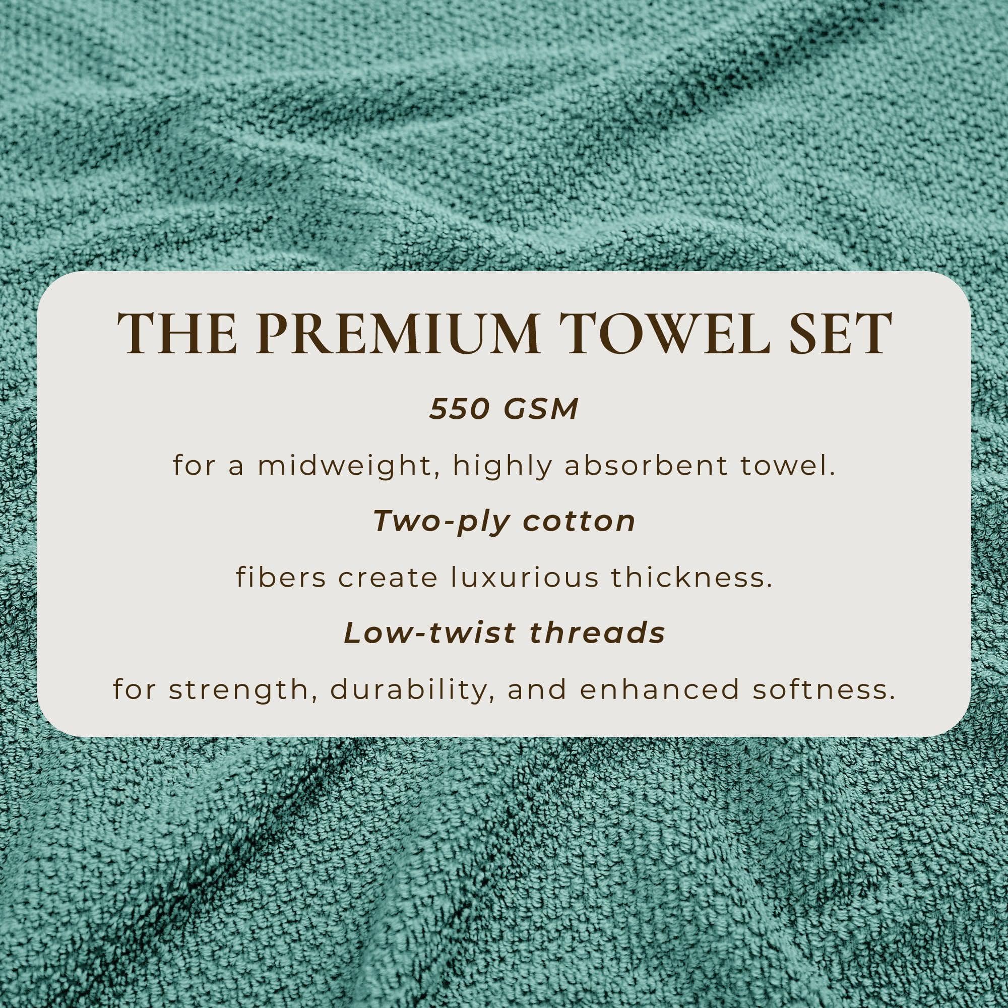 Textured Cotton Bath Towels