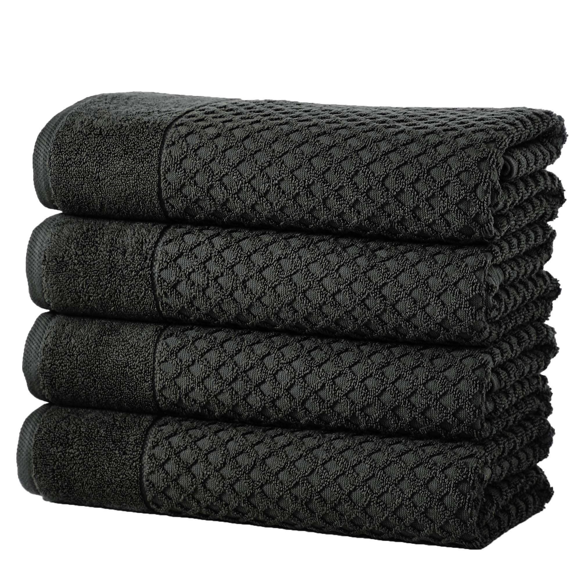 Diamond Waffle Cotton Bath Towels