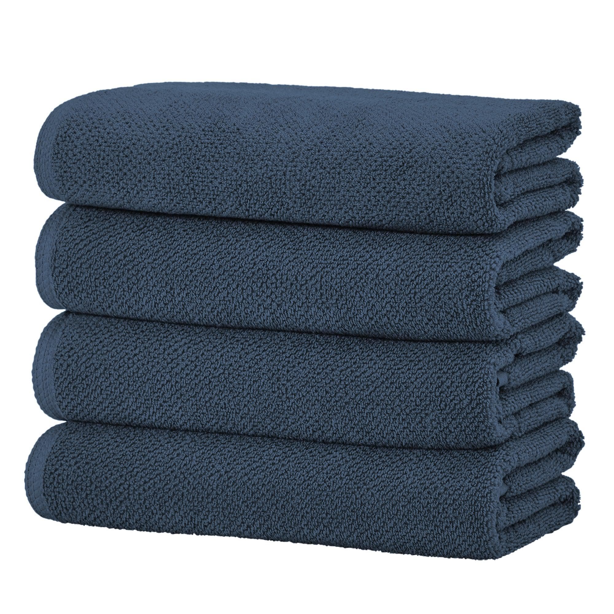 Textured Cotton Bath Towels