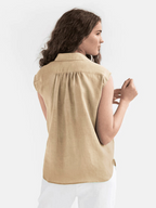 Simple Cotton & Linen Sleeveless Top