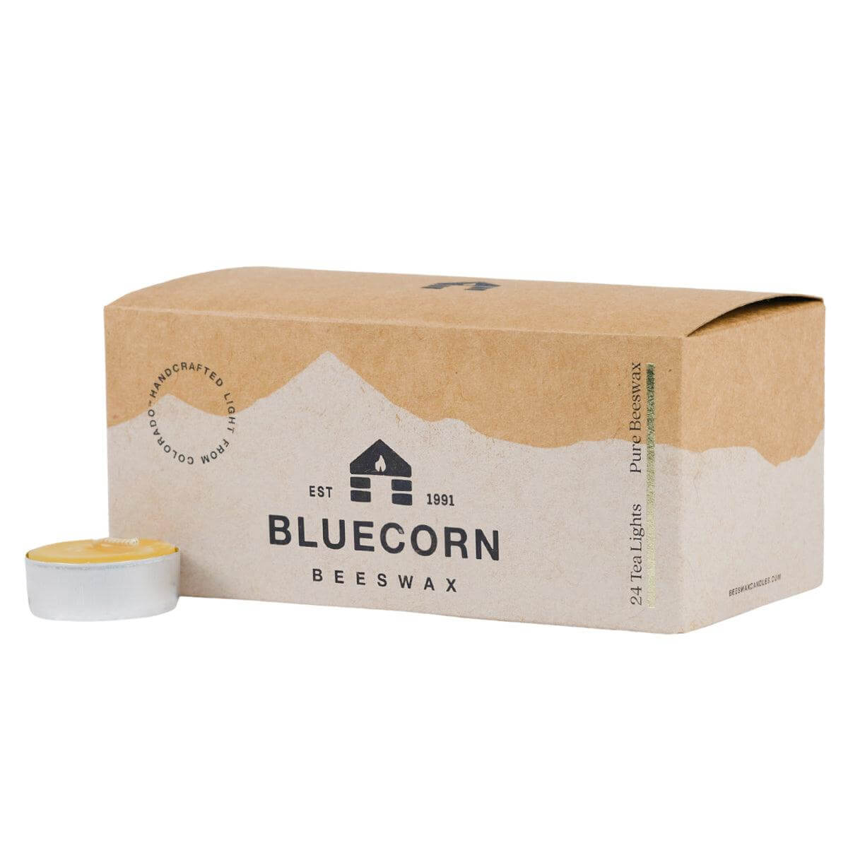 Pure Beeswax Tea Lights – Non-Toxic Clean Burning Candles