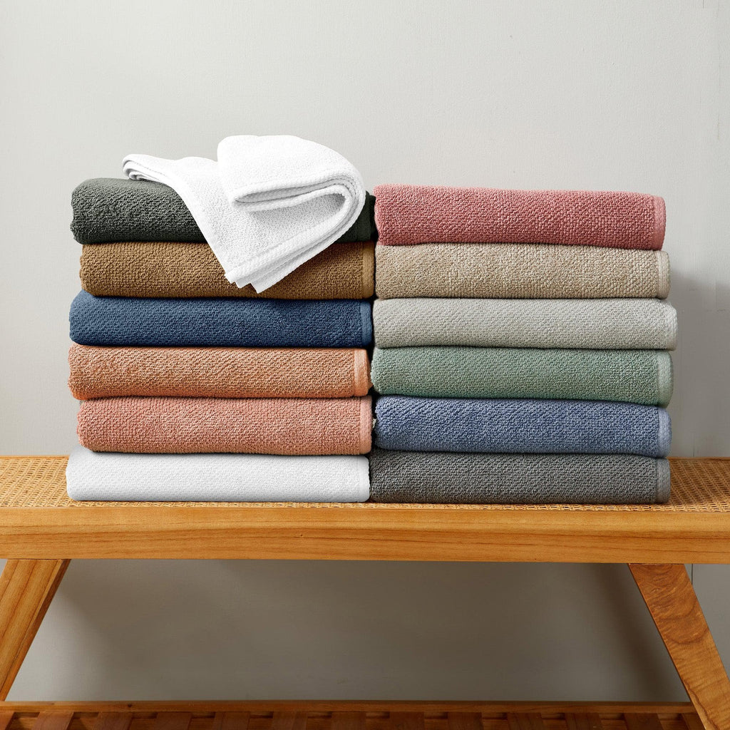 Textured Cotton Bath Towels
