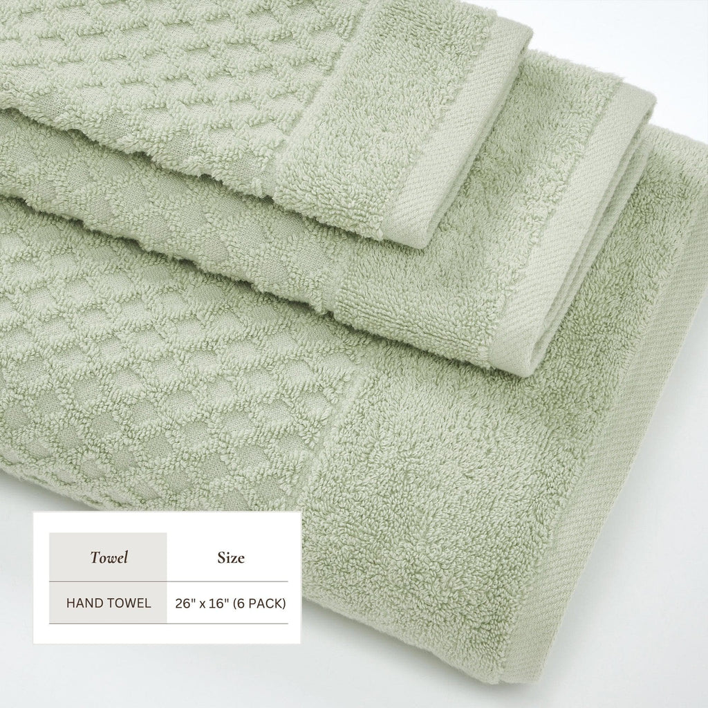 Diamond Waffle Cotton Bath Towels