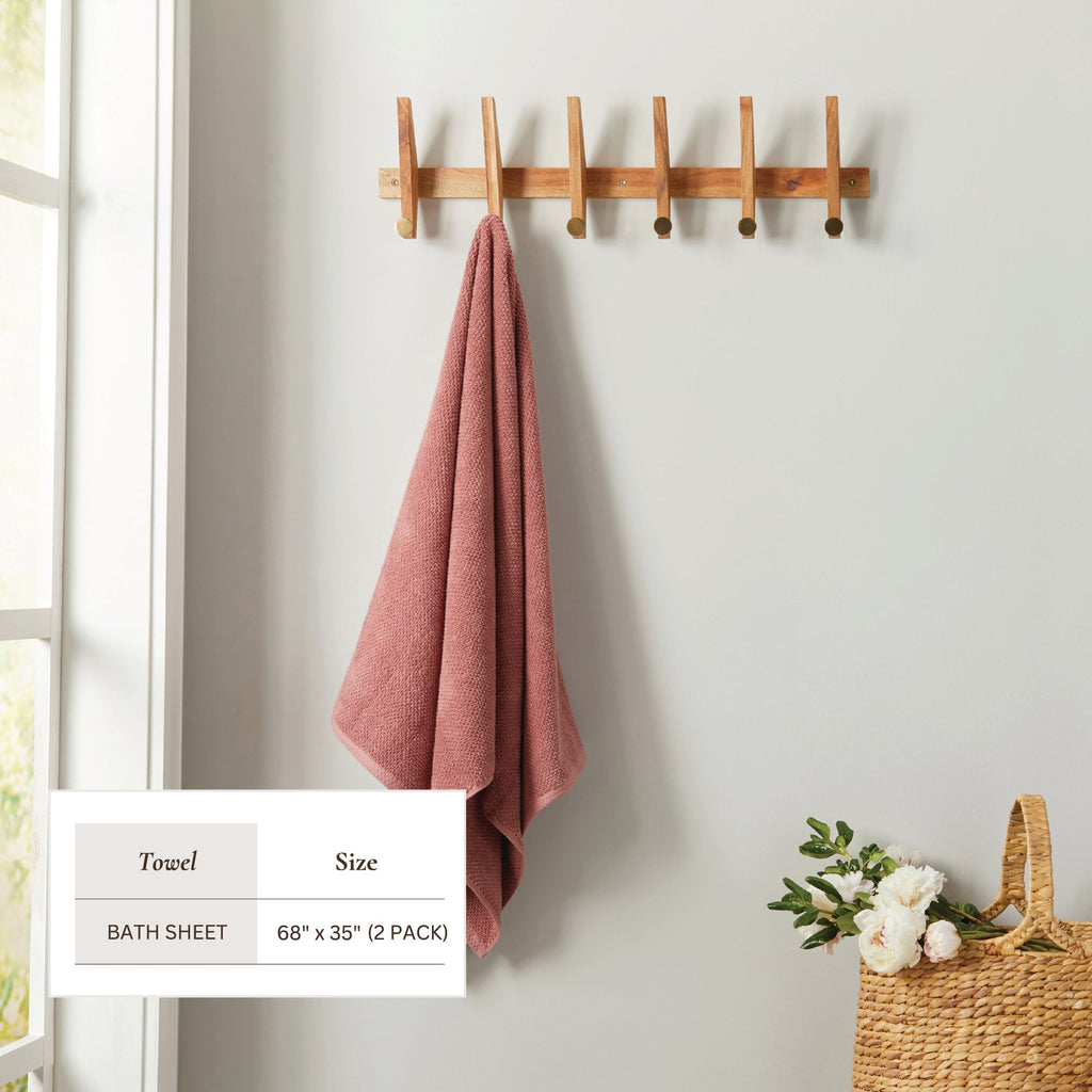 Textured Cotton Bath Towels