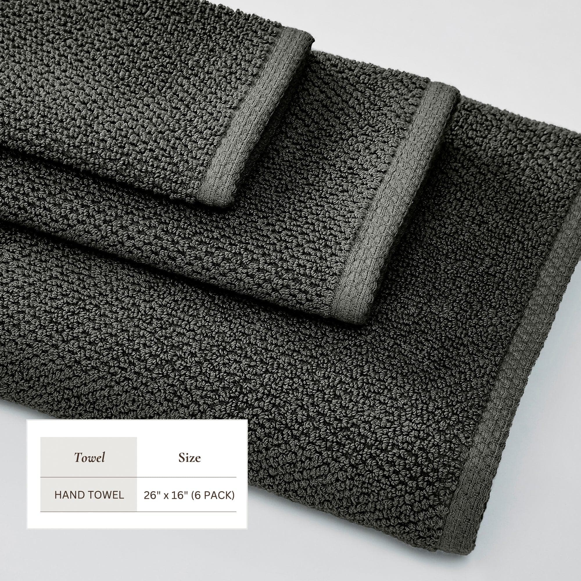 Textured Cotton Bath Towels