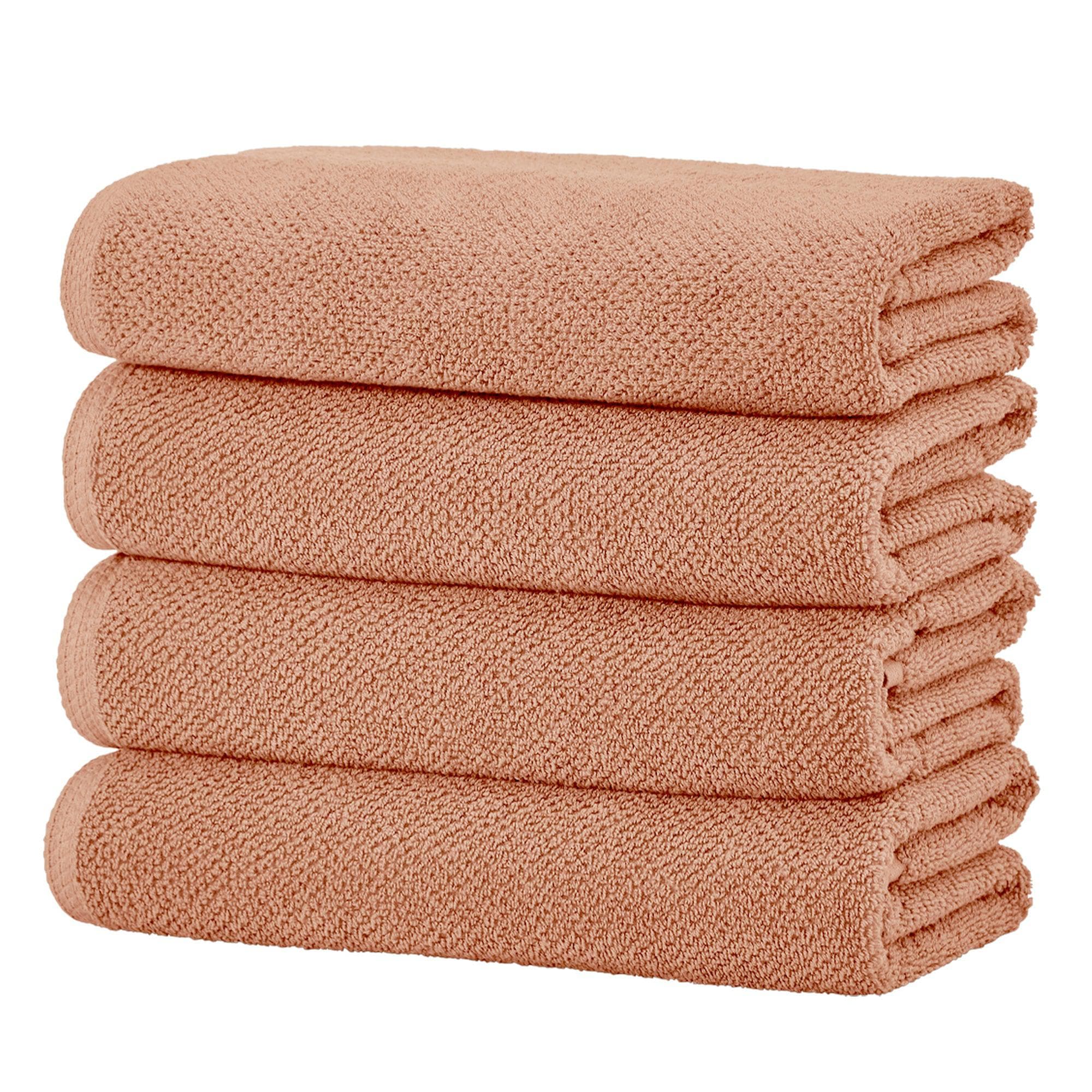 Textured Cotton Bath Towels