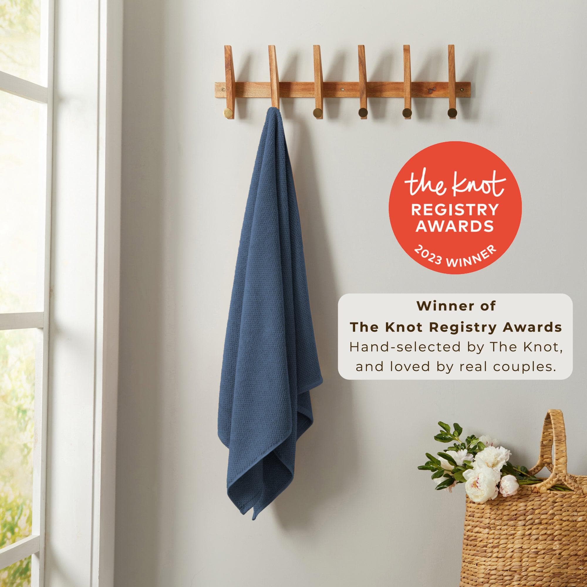 Textured Cotton Bath Towels