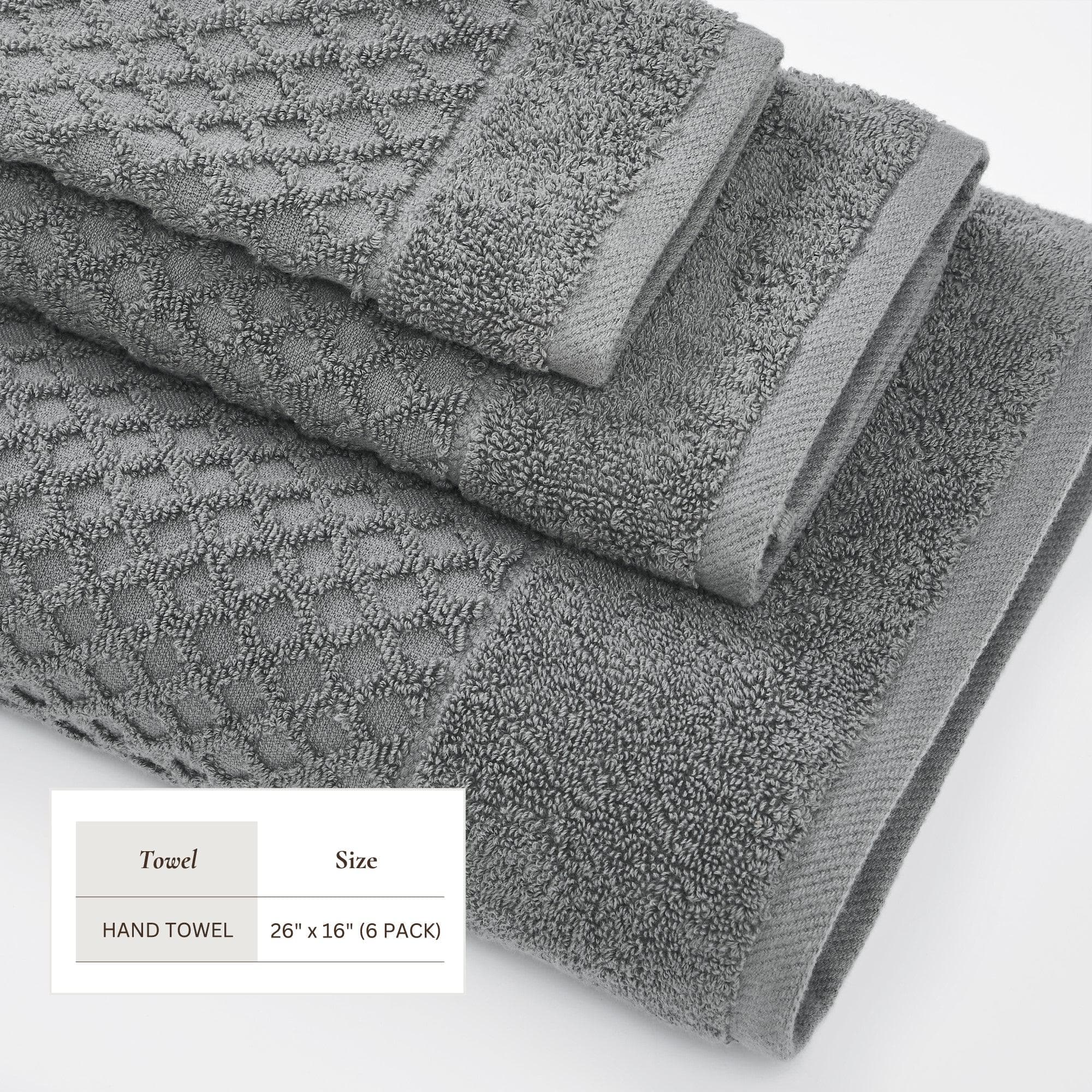 Diamond Waffle Cotton Bath Towels
