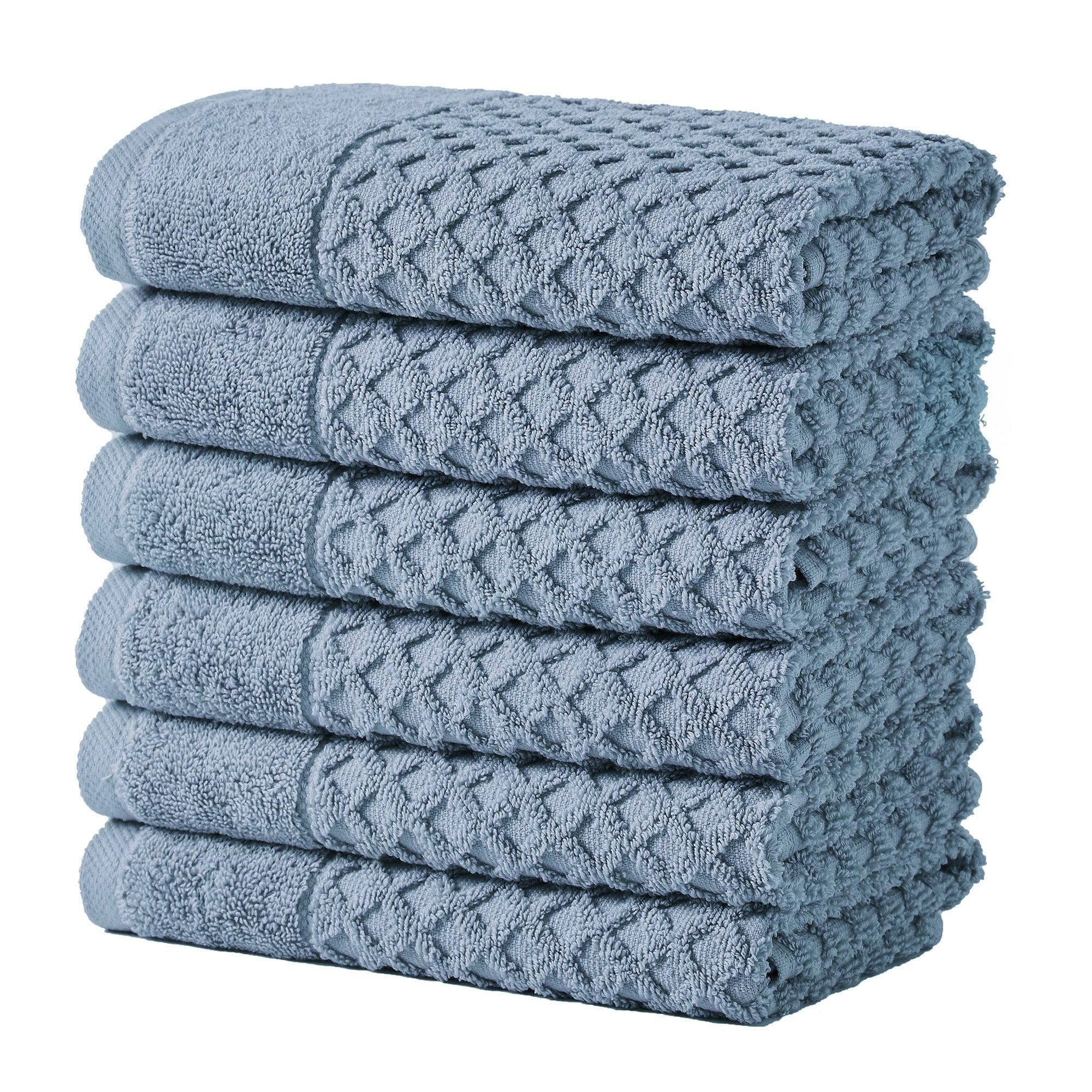 Diamond Waffle Cotton Bath Towels