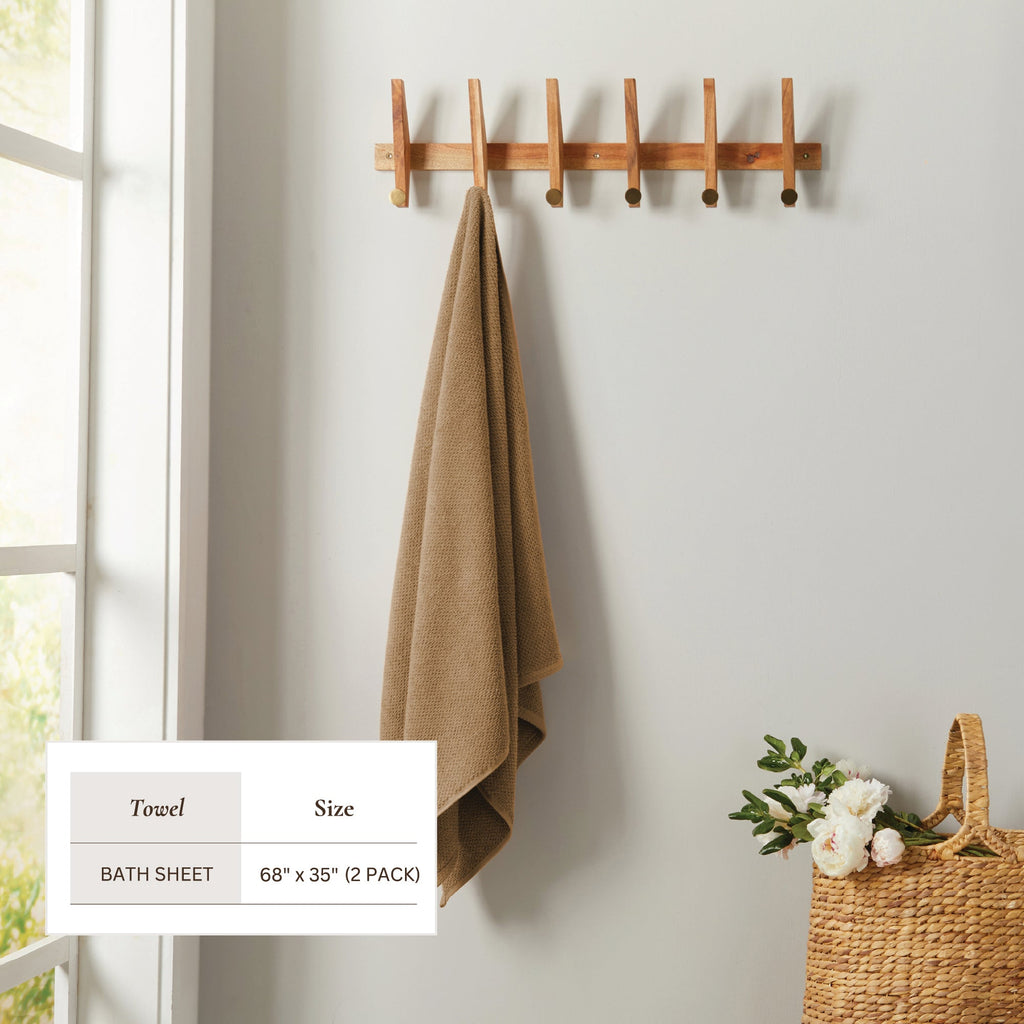 Textured Cotton Bath Towels