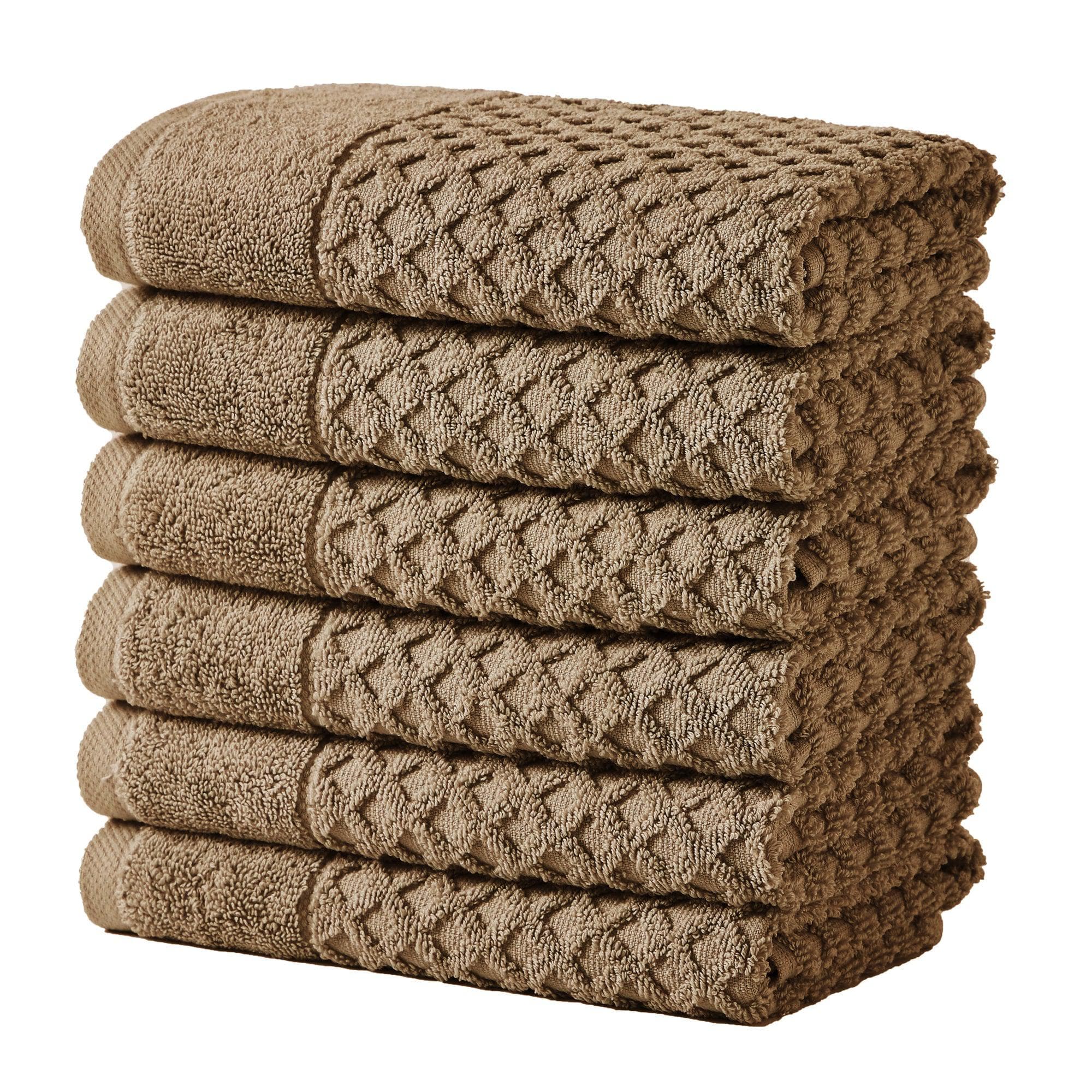 Diamond Waffle Cotton Bath Towels