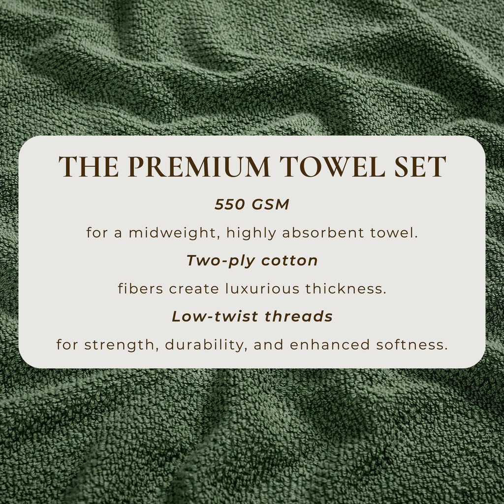 Textured Cotton Bath Towels