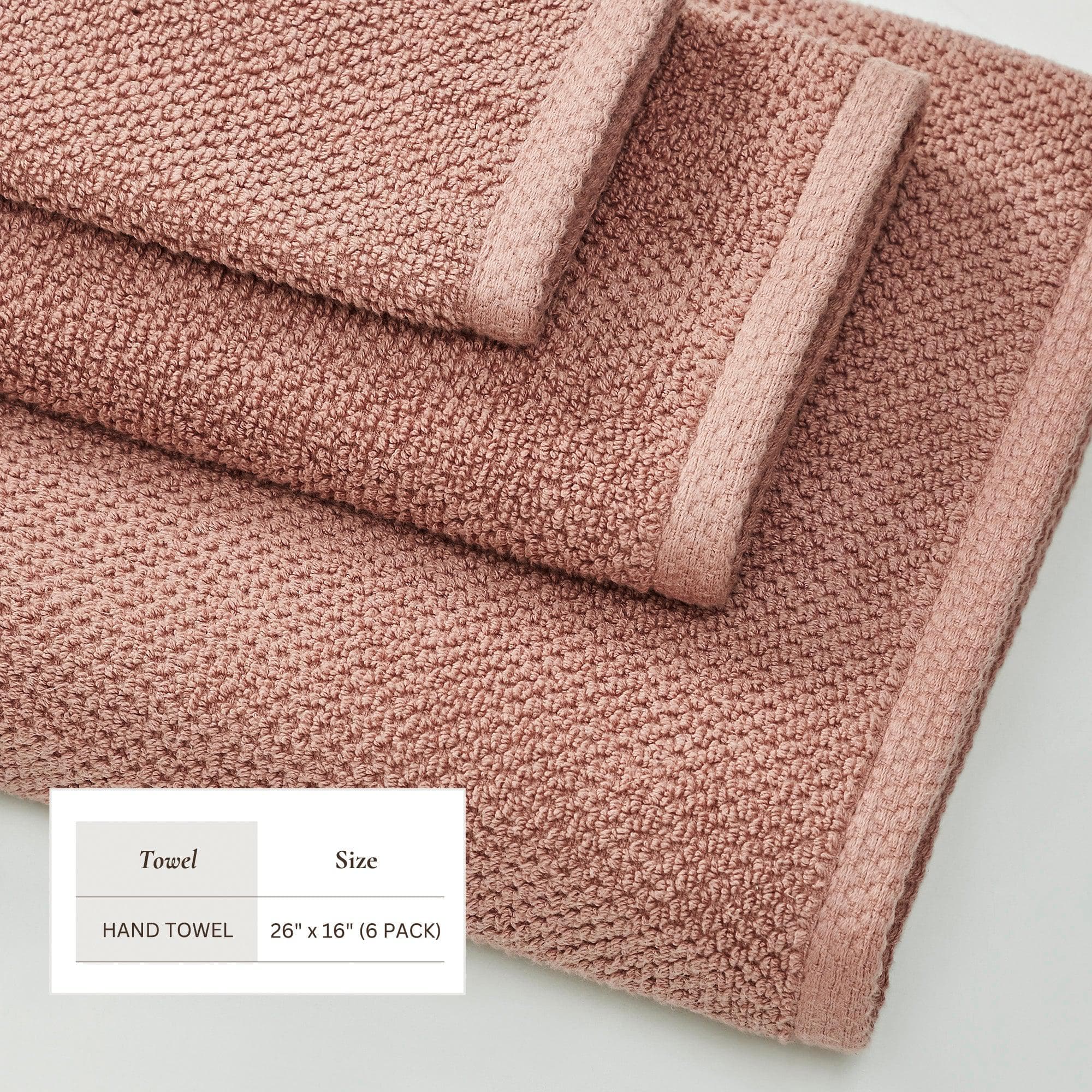 Textured Cotton Bath Towels
