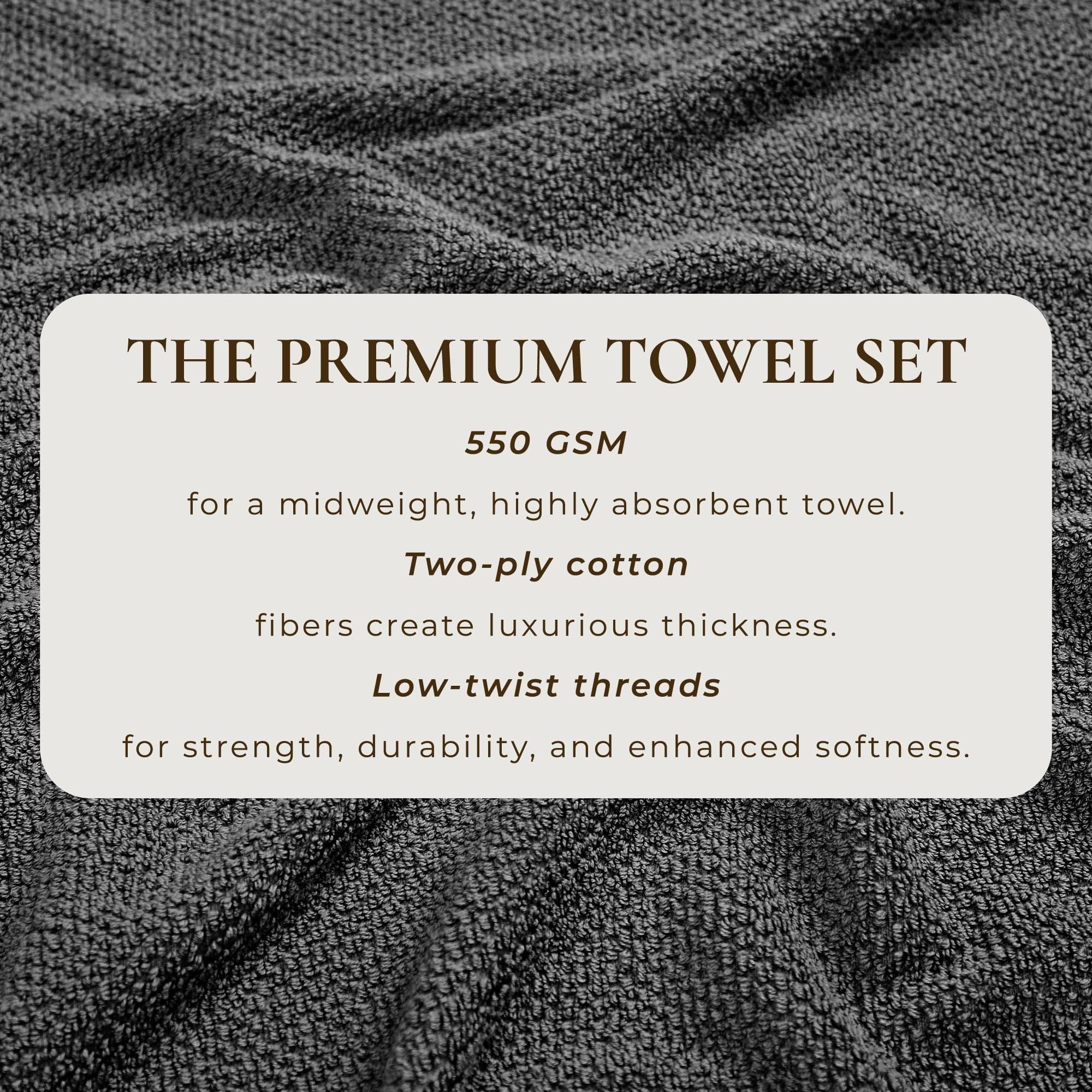 Textured Cotton Bath Towels