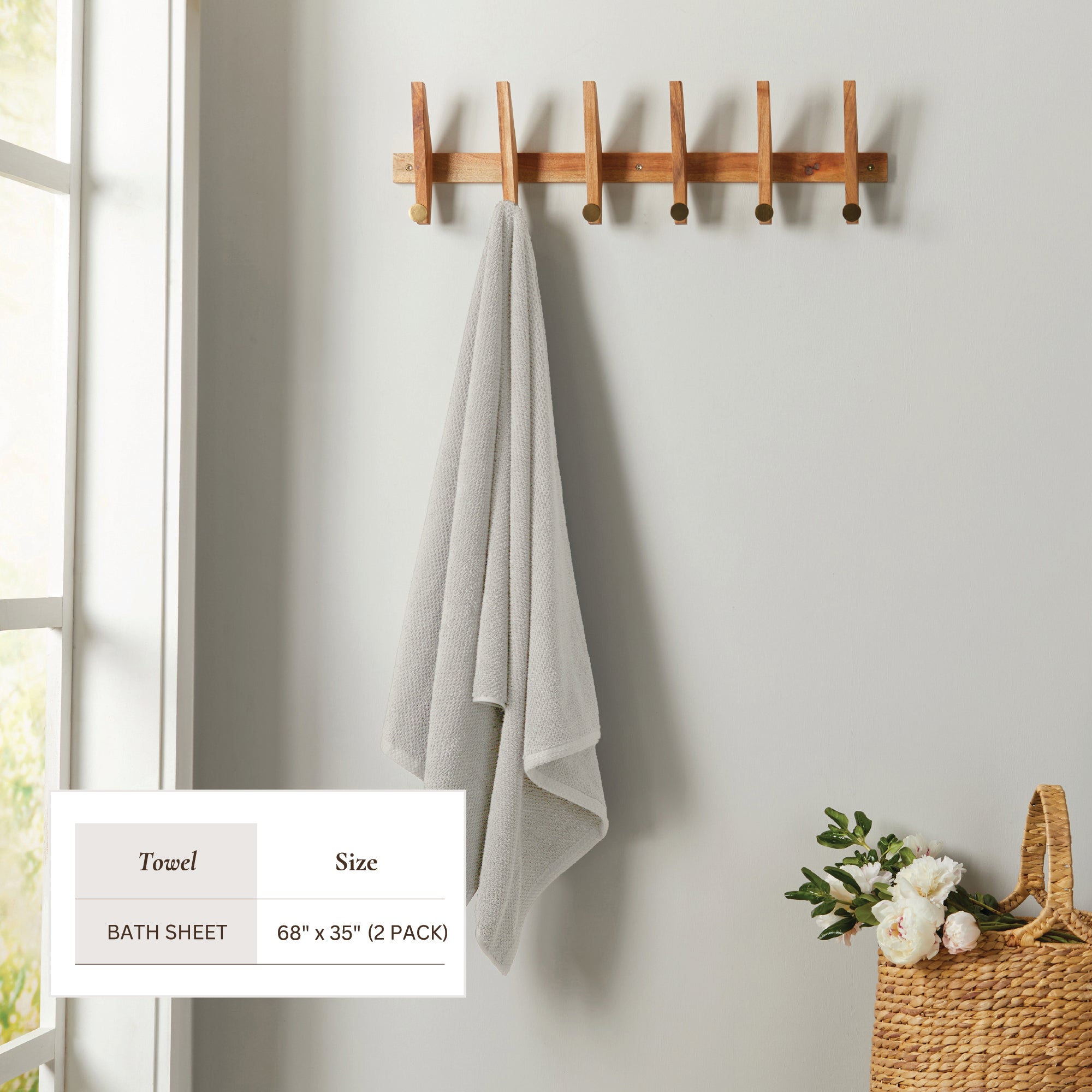 Textured Cotton Bath Towels