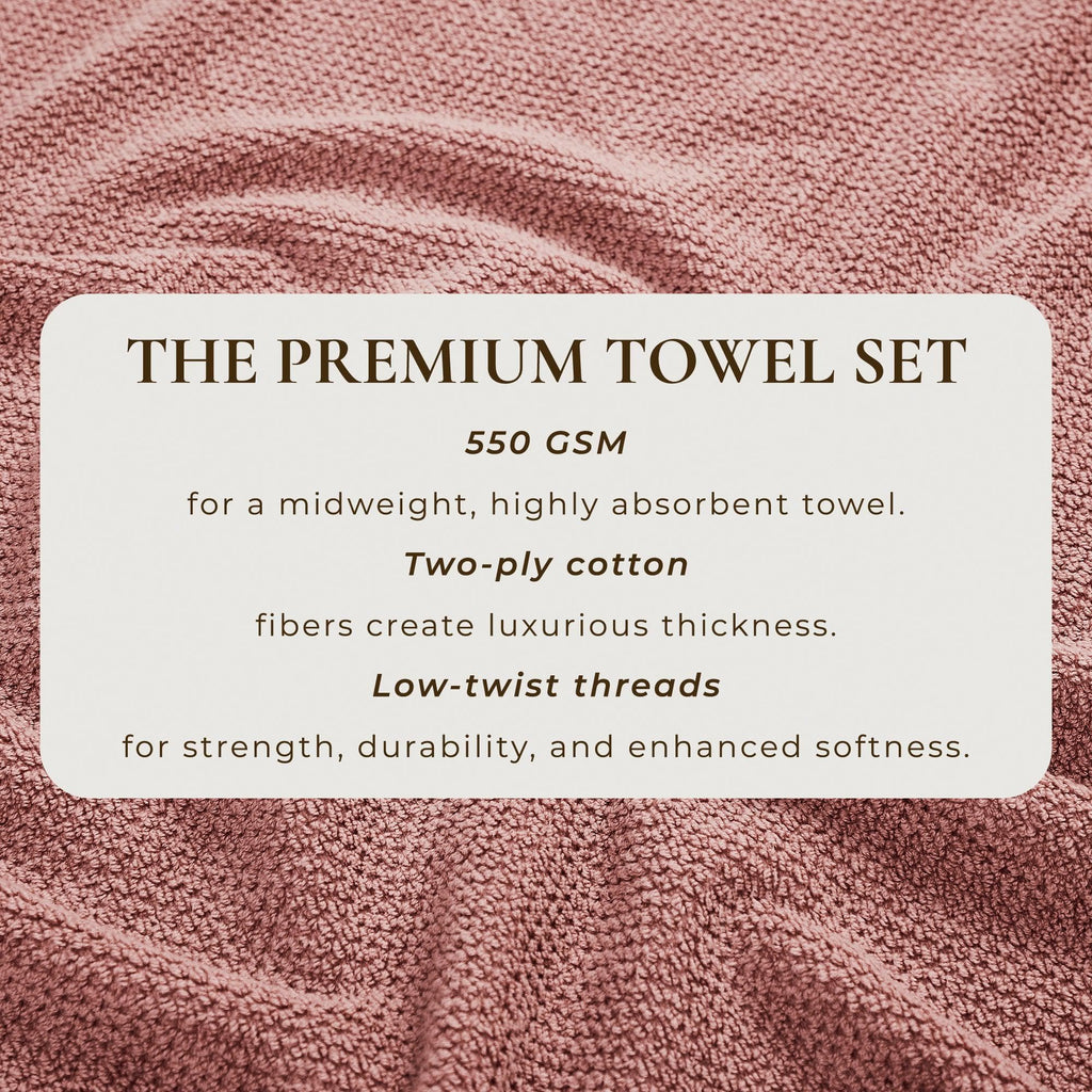 Textured Cotton Bath Towels