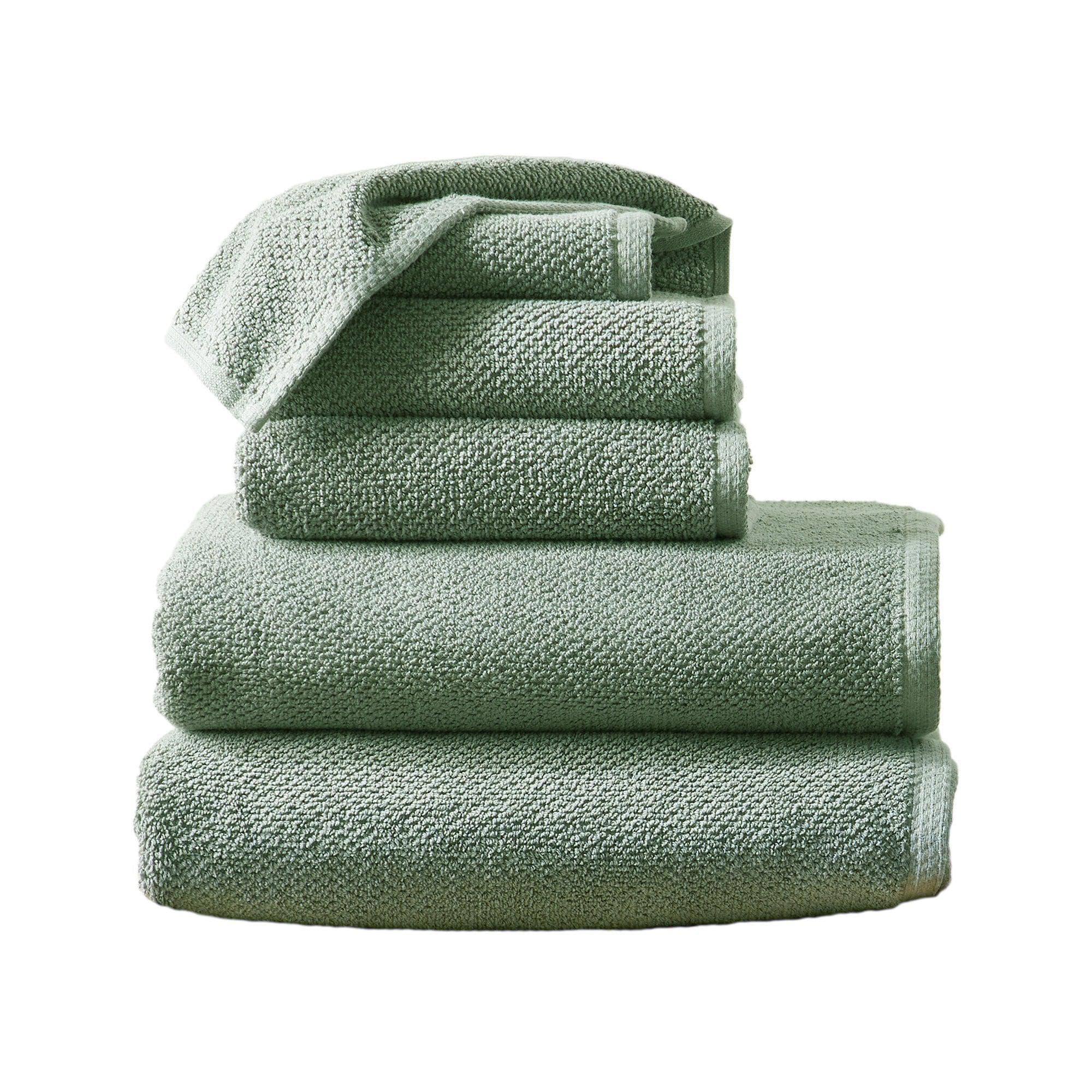 Textured Cotton Bath Towels