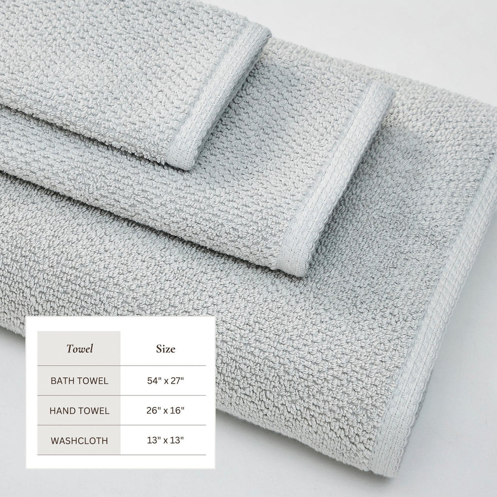 Textured Cotton Bath Towels