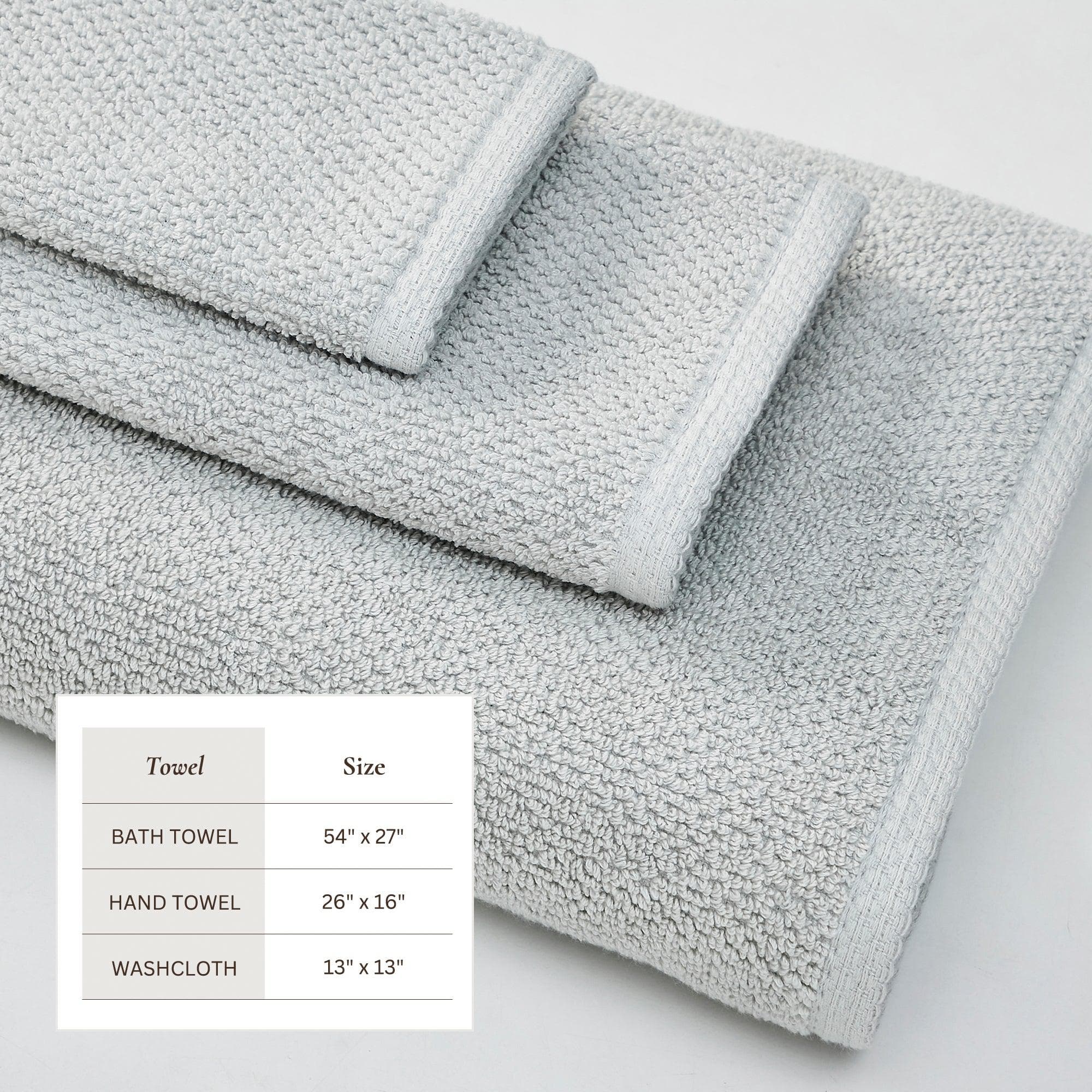 Textured Cotton Bath Towels