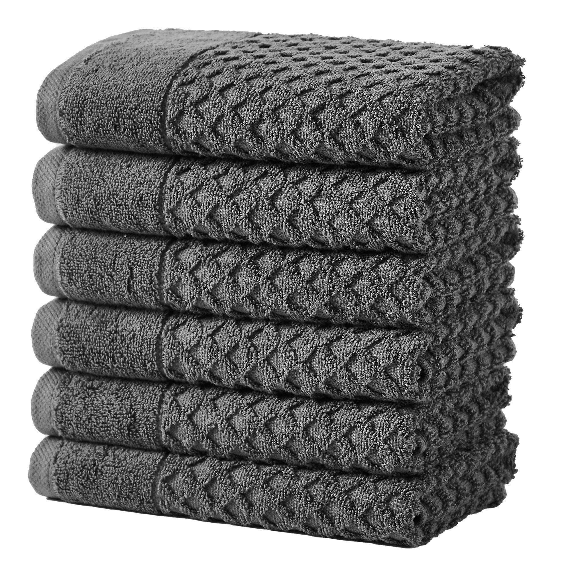 Diamond Waffle Cotton Bath Towels